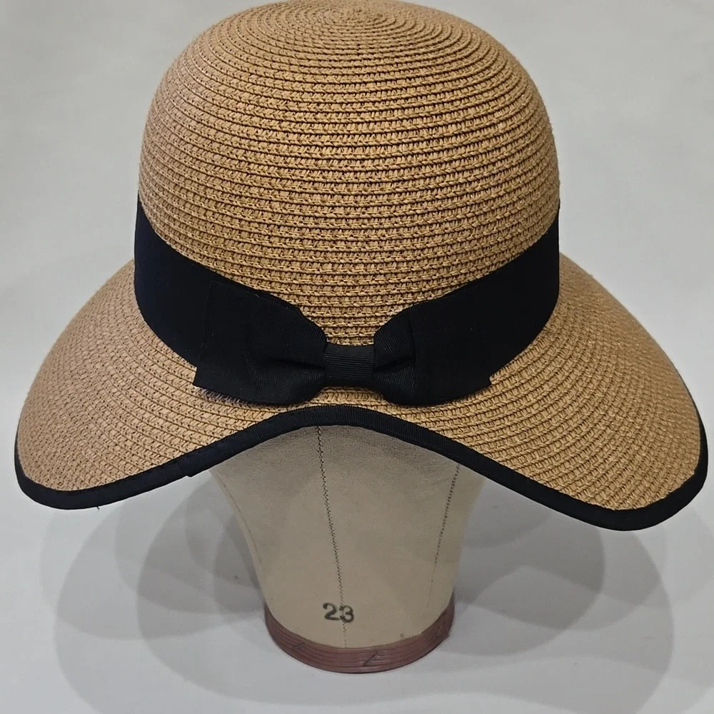 Magid Hats Straw Sun Hat Coastal Bonnet‎ Wide Brim Beach Travel - Picture 2 of 16